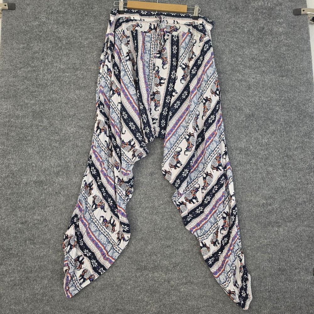 Buddha Pants XL Savannah Summer Elephant Harem Dance Travel Boho Hippie Yoga
